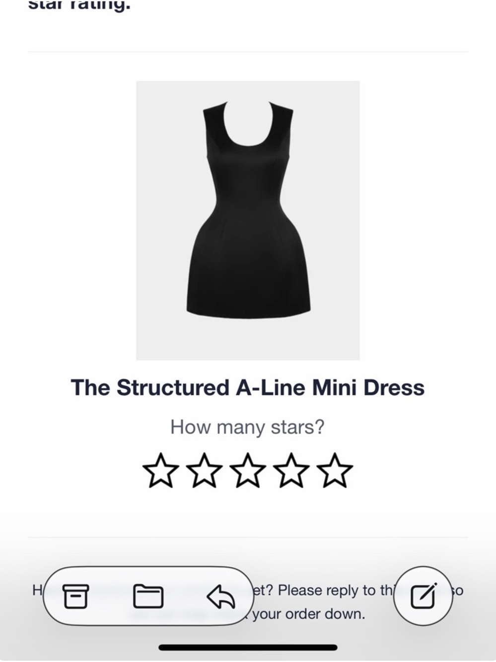 Sleek Black Structured A-Line Mini Dress